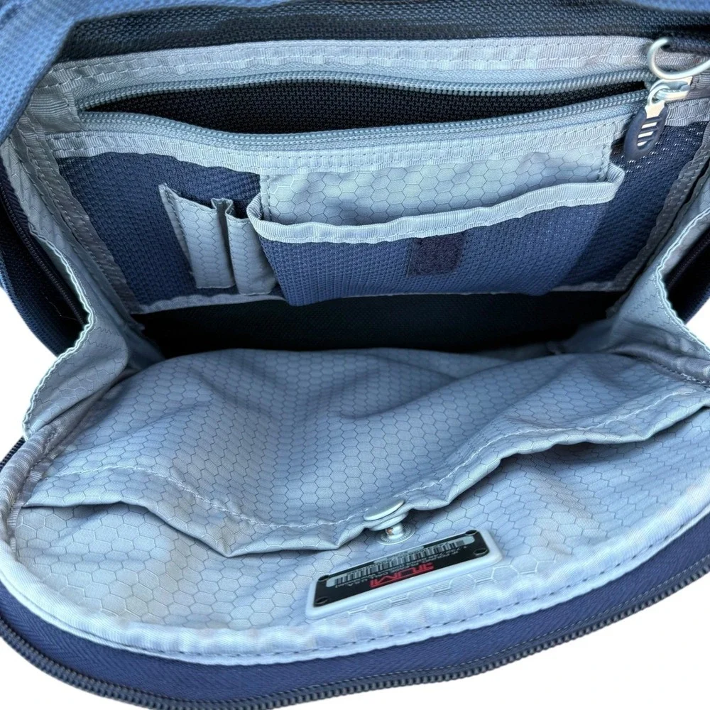 Tumi T-Tech‎ Laptop Backpack Navy Blue Ballistic Nylon Commuter Bag 522MB